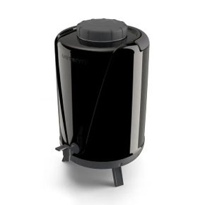 Botijão arezzo 10L com torneira preto eco