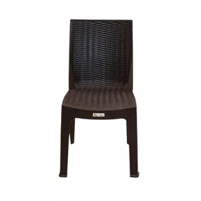 Cadeira plástica penélope rattan (sem braço) suportando até 182 kg