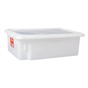 Caixa box organizadora plástico c/tampa branca 10L