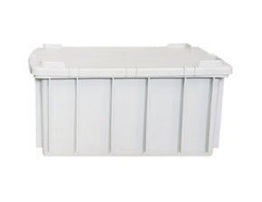 Caixa organizadora 61l branca 14550 com tampa