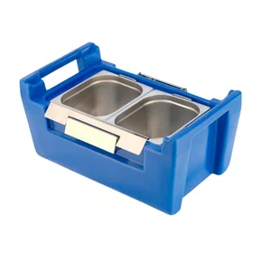 Caixa térmica estufa hot box 30 litros, gn-30, para até duas cubas gastronorm