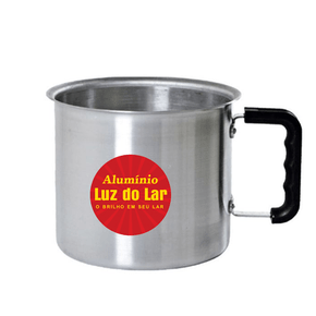 Caneca leiteira fervedor alumínio polido n18° luz do lar