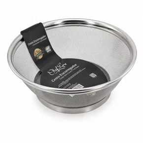 Cesto escorredor de inox multiuso 28 cm 3038