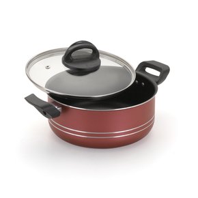 Cj Cacarola 18 A 24 C/ Tp Vidro Ipanema Cereja