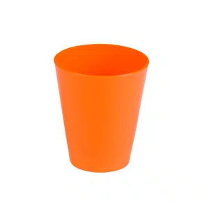 Copo fresc redondo 350ml laranja em polipropileno