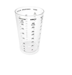 Copo graduado 580 ml transparente plasvale