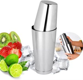 Coqueteleira profissional c/peso inox 2 peças