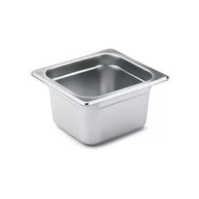 Cuba sem alça inox 1/6 gn 100 para buffet 50514 imperial