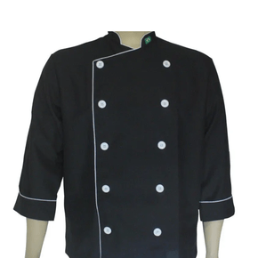 Dolma oxford preta friso branco 3/4 - g