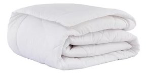 Edredom solteiro 150 fios 100% algodão branco hotel 2,10m