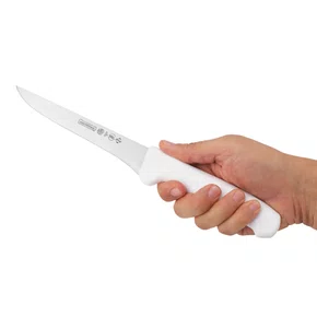 Faca desossa fio liso branca 6" master line mundial 7815-6 hercules