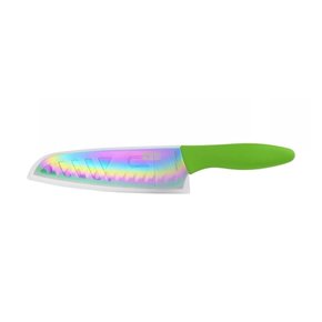 Faca Titanium Santoku 7'' aço Inoxidável cabo verde - Yuze