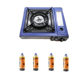 Fogão Fogareiro Flex Frontier Ntk + 4 unidades cartuchos de gás