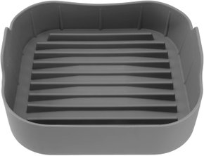 Forma de silicone para air fryer quadrada grey sn22420 mimostyle