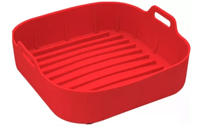 Forma de silicone para air fryer quadrada red sn22420 mimostyle