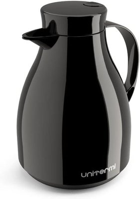 Garrafa térmica com gatilho 1,0l paris preta unitermi