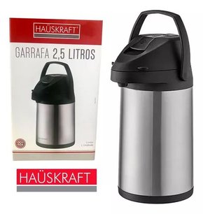 Garrafa Térmica De Café Inox Conserva Temperatura 2,5 Litros