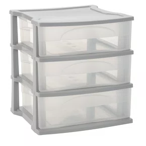 Gaveteiro com 3 gavetas 20 x 19 x 21 cm paramount