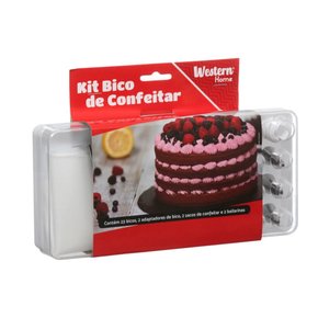 Jogo com 29 bicos para confeitar