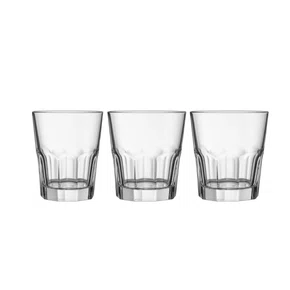 Jogo 3 copos baixos de vidro casual 300ml