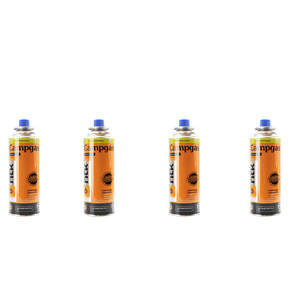 Kit 4 unidades cartuchos de gás Campgas NTK para fogareiro e maçarico