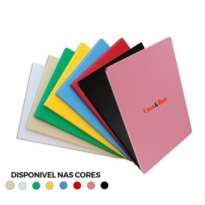 Kit 8 tábuas/placa de corte polietileno 50x30x1cm - chef work