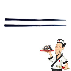 Kit Jogo 6 Pares Hashi japonês oriental acrílico azul
