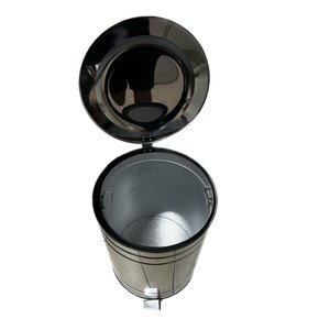 Lixeira 100l inox artinox c/pedal s/roda