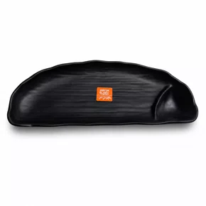 Meia lua c/ porta shoyo 27 x 11,5 x 2,5 cm preto fosco 6680 weck