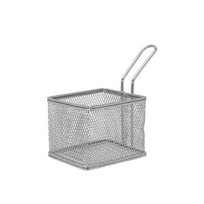 Mini cesta retangular aço inoxidável mimo style ref an808