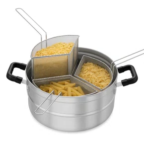 Multi-cozer – caçarola p/ cozinhar massa com 3 cestos s/ tampa hotel