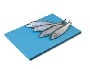 Placa corte de polietileno 50x30x1cm - azul