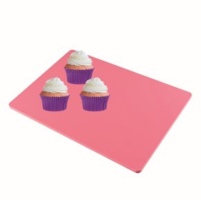 Placa corte de polietileno (50x30x1cm) rosa