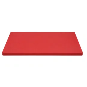 Placa corte polietileno 50x30x1,5cm - vermelha