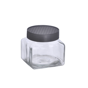 Pote quadrado liso de vidro 1 l 00045 viva