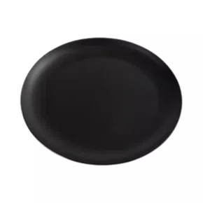 Prato mesa 26,5 x 2,5 cm preto fosco 6677 weck