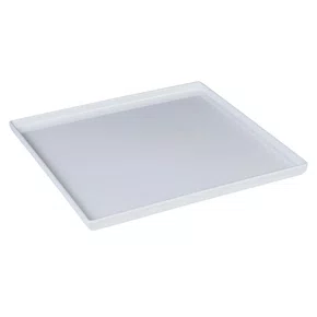 Prato square quadrado 27x27 branco em polipropileno