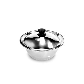 Saladeira c/ tampa inox (28cm) cx / 48 kehome