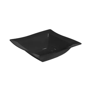 Saladeira moove quadrada 2l preta em polipropileno linha tropical