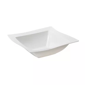 Saladeira moove quadrada 800ml branca em polipropileno linha tropical