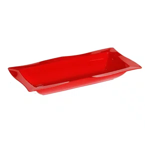 Saladeira moove retangular 5l vermelho em polipropileno linha tropical