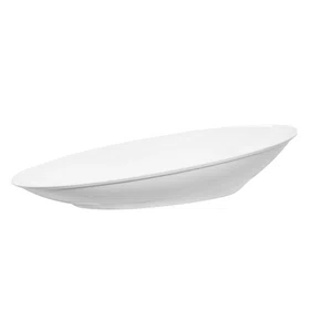 Saladeira oval 60cm branca em polipropileno linha tropical