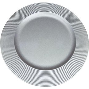 Sousplat disco prata mimo sp13718