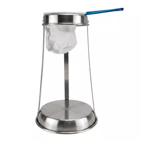 Suporte para coador industrial grande em inox com coador de tecido – 30 litros