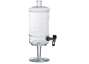 Suqueira vidro 2 l com torneira e pé luvidarte - luv 047