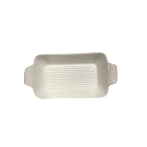 Tigela de cerâmica branco 22x10,5x3,5cm 21300