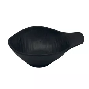 Tigela redonda com aba 13,8 x 11 x 4,5 cm - 150ml preto fosco 6688 weck