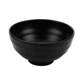 Tigela redonda estriada 15 x 6,7 cm - 600ml preto fosco 6686 weck