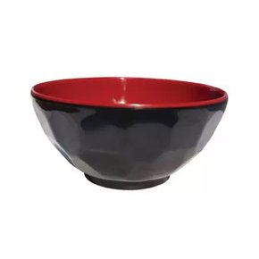 Tigela sopa 11,5x4,5cm melamina ( vermelho/preto) 32600 jolly