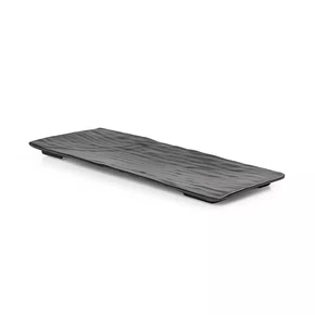 Travessa sushi-sashimi 23,7 x 7,5 x 1,5 cm preto fosco 6684 weck